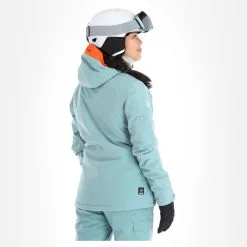 2117 Of Sweden, Nyhem Skijacke Damen Dark Mint Grün -Icepeak Geschaft 2117 of sweden nyhem aa jas gevoerd dames dark mint groen 222117x105v1 BI 03