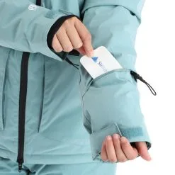 2117 Of Sweden, Nyhem Skijacke Damen Dark Mint Grün -Icepeak Geschaft 2117 of sweden nyhem aa jas gevoerd dames dark mint groen 222117x105v1 BI 07