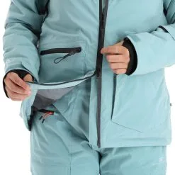 2117 Of Sweden, Nyhem Skijacke Damen Dark Mint Grün -Icepeak Geschaft 2117 of sweden nyhem aa jas gevoerd dames dark mint groen 222117x105v1 BI 09