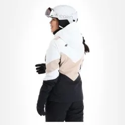 4F, Kudn008 Skijacke Damen Beige -Icepeak Geschaft 4f kudn008 aa jas gevoerd dames beige 224fxxx104v2 BI 03