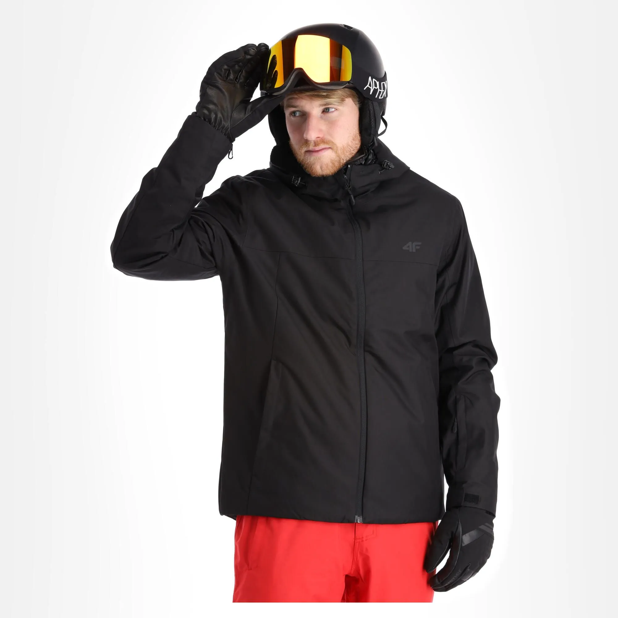 4F, Kumn001 Skijacke Herren Deep Schwarz 6 4F, Kumn001 Skijacke Herren Deep Schwarz – Bild 4