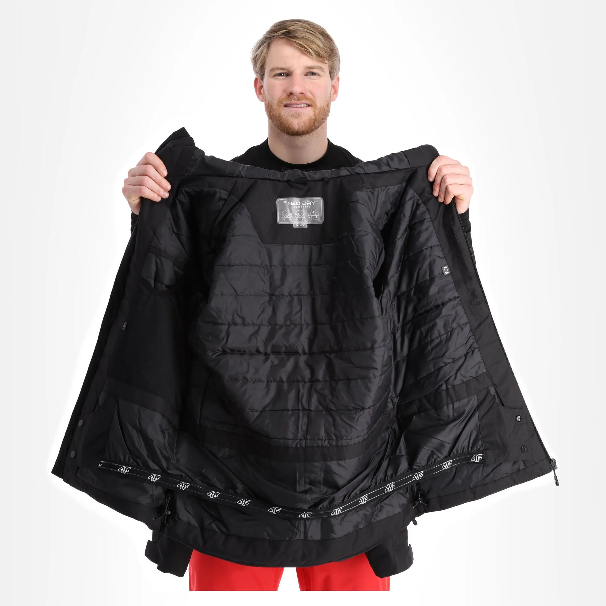 4F, Kumn001 Skijacke Herren Deep Schwarz 8 4F, Kumn001 Skijacke Herren Deep Schwarz – Bild 6