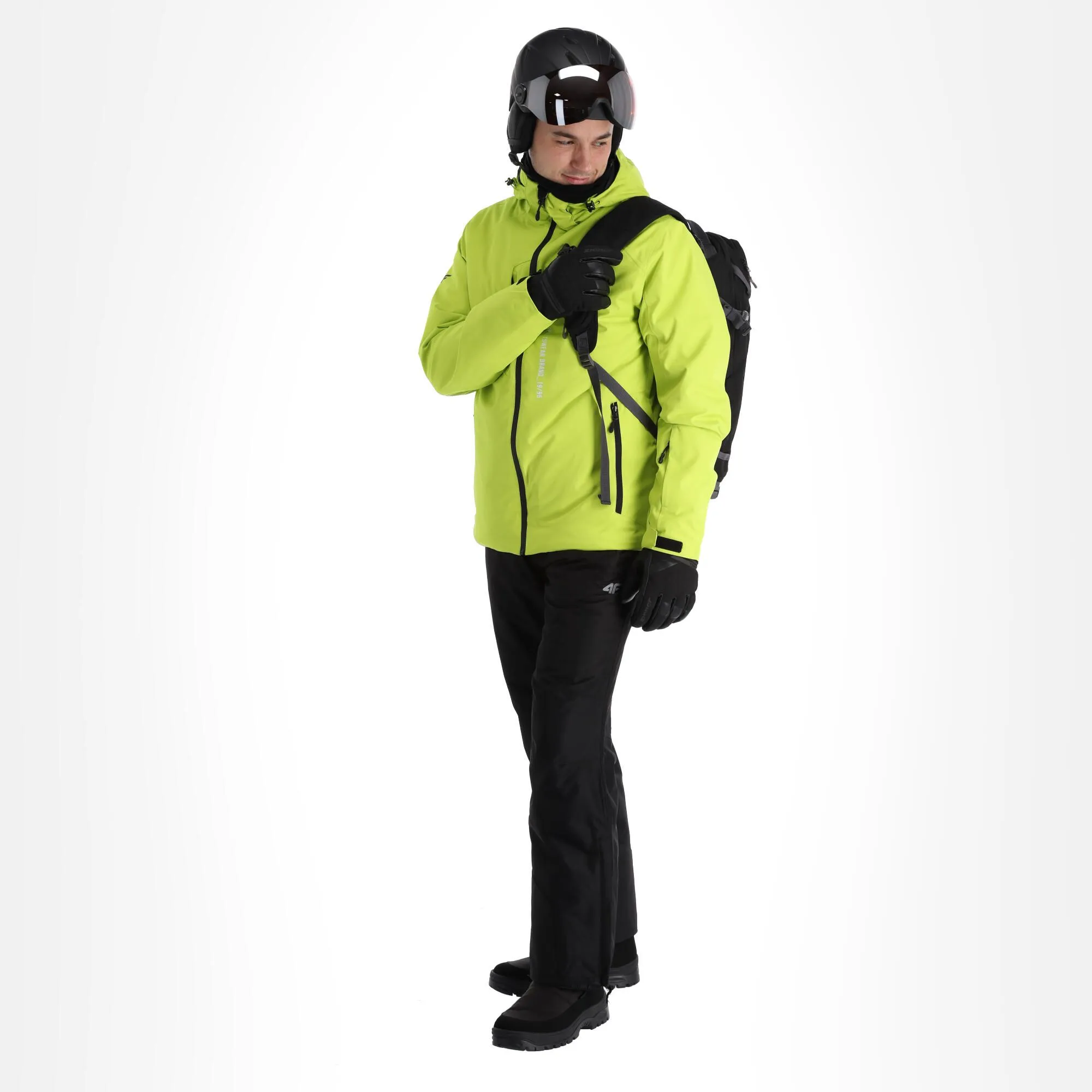 4F, Kumn003 Skijacke Herren Canary Grün 3 4F, Kumn003 Skijacke Herren Canary Grün
