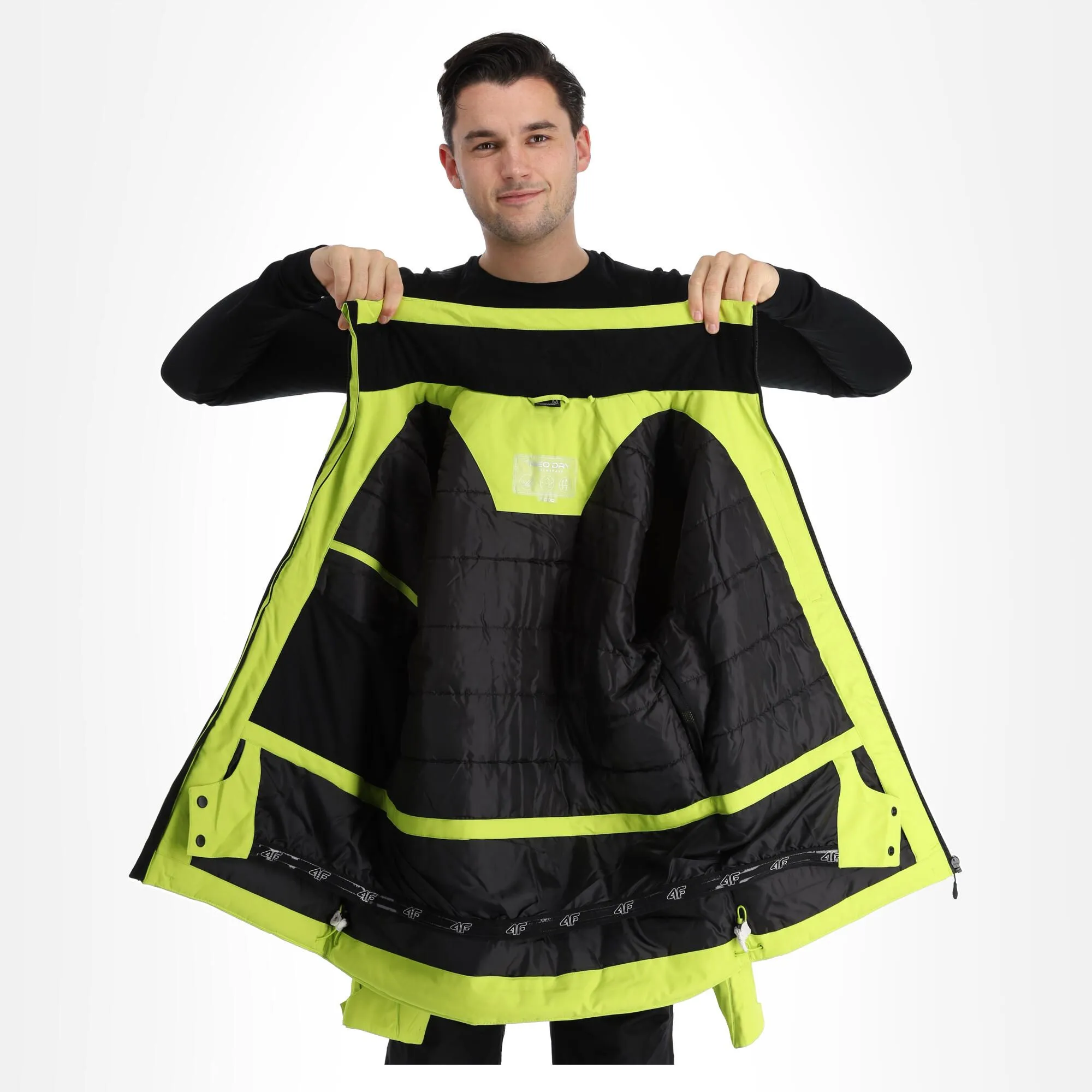 4F, Kumn003 Skijacke Herren Canary Grün 8 4F, Kumn003 Skijacke Herren Canary Grün – Bild 6