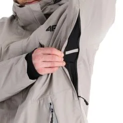4F, Kumn004 Skijacke Herren Warm Light Grau -Icepeak Geschaft 4f kumn004 aa jas gevoerd heren warm light grijs 224fxxx108v1 BI 09