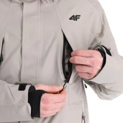 4F, Kumn004 Skijacke Herren Warm Light Grau -Icepeak Geschaft 4f kumn004 aa jas gevoerd heren warm light grijs 224fxxx108v1 BI 11