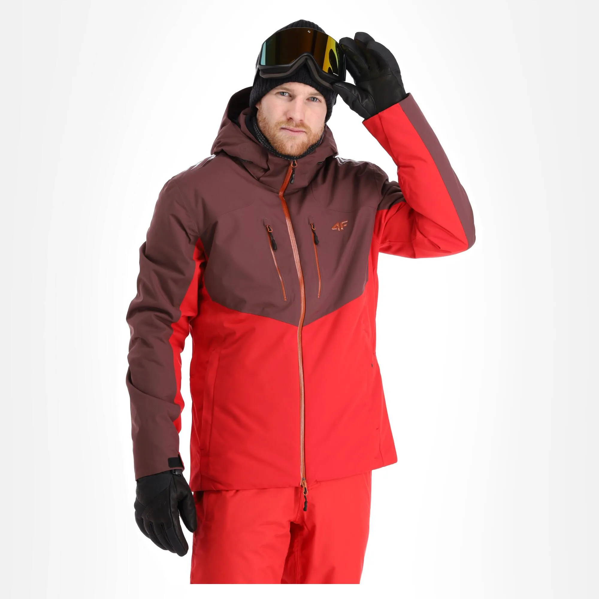 4F, Kumn011 Skijacke Herren Burgundy Violett 4 4F, Kumn011 Skijacke Herren Burgundy Violett – Bild 2