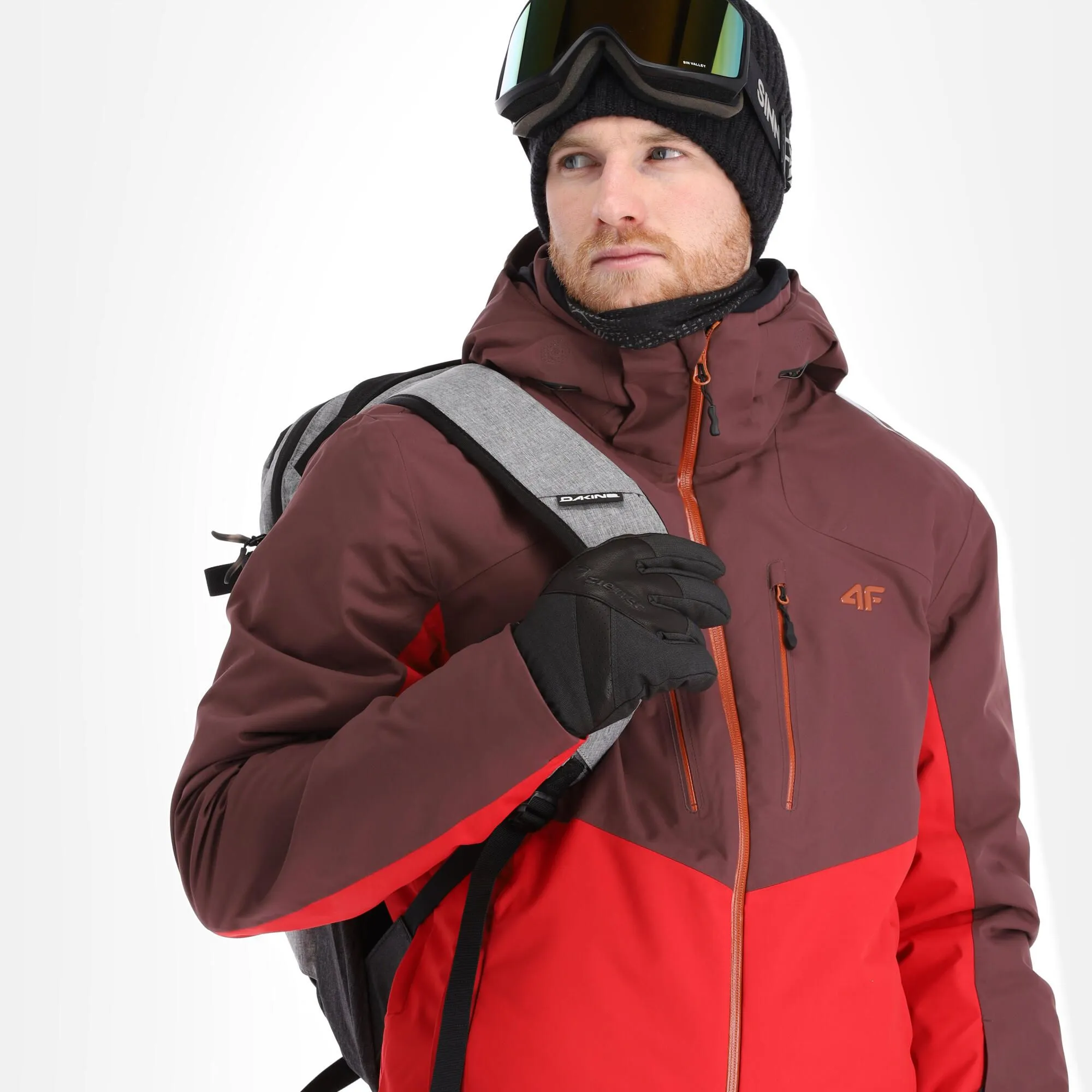 4F, Kumn011 Skijacke Herren Burgundy Violett 7 4F, Kumn011 Skijacke Herren Burgundy Violett – Bild 5