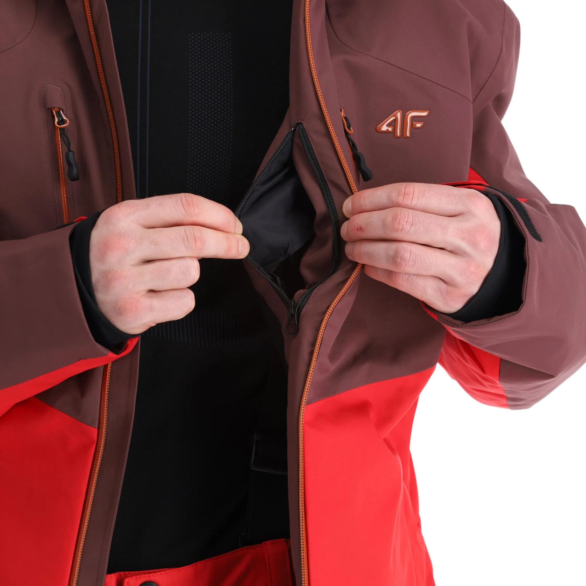 4F, Kumn011 Skijacke Herren Burgundy Violett 14 4F, Kumn011 Skijacke Herren Burgundy Violett – Bild 12