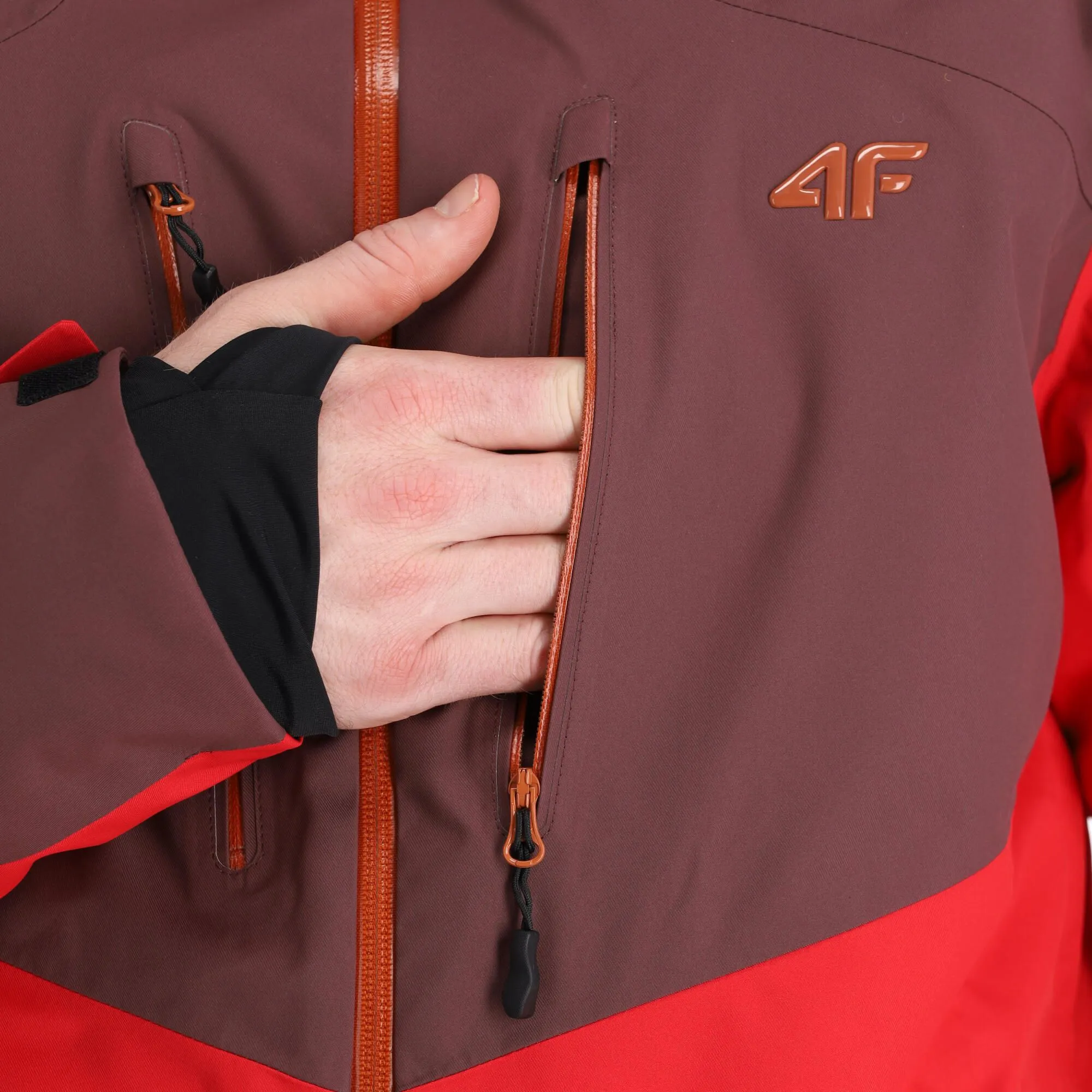 4F, Kumn011 Skijacke Herren Burgundy Violett 15 4F, Kumn011 Skijacke Herren Burgundy Violett – Bild 13