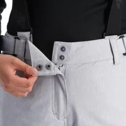4F, Spdn001 Skihose Damen Cold Light Melange Grau -Icepeak Geschaft 4f spdn001 ba skibroek gevoerd dames cold light melange grijs 224fxxx112v2 BI 05