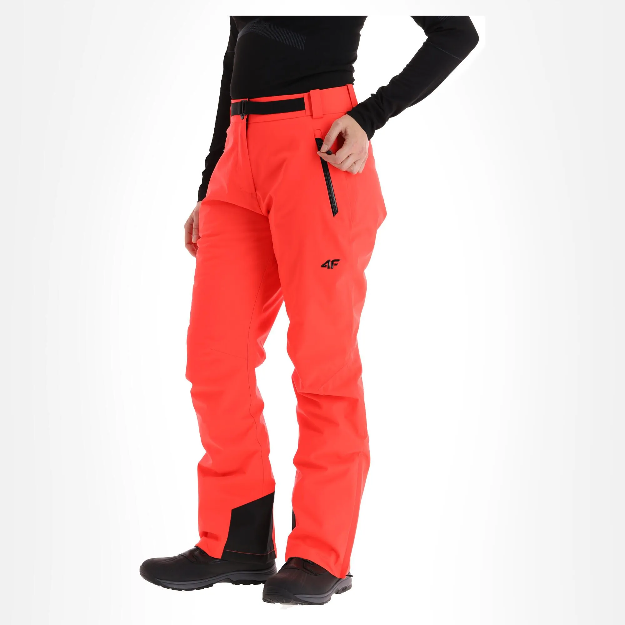 4F, Spdn006 Skihose Damen Neon Rot 4 4F, Spdn006 Skihose Damen Neon Rot – Bild 2
