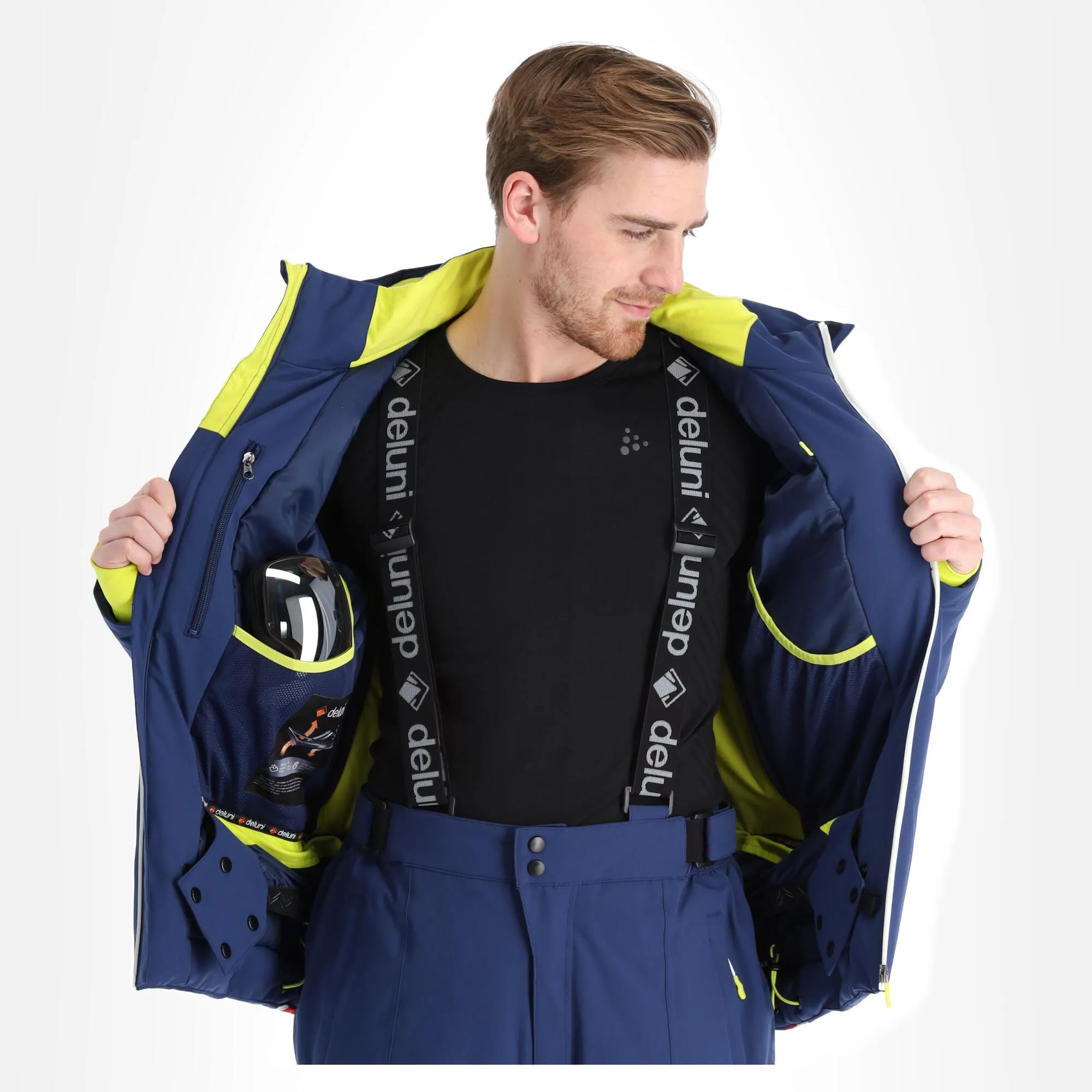 Deluni, Challenger 3 Skijacke Herren Blau 8 Deluni, Challenger 3 Skijacke Herren Blau – Bild 6
