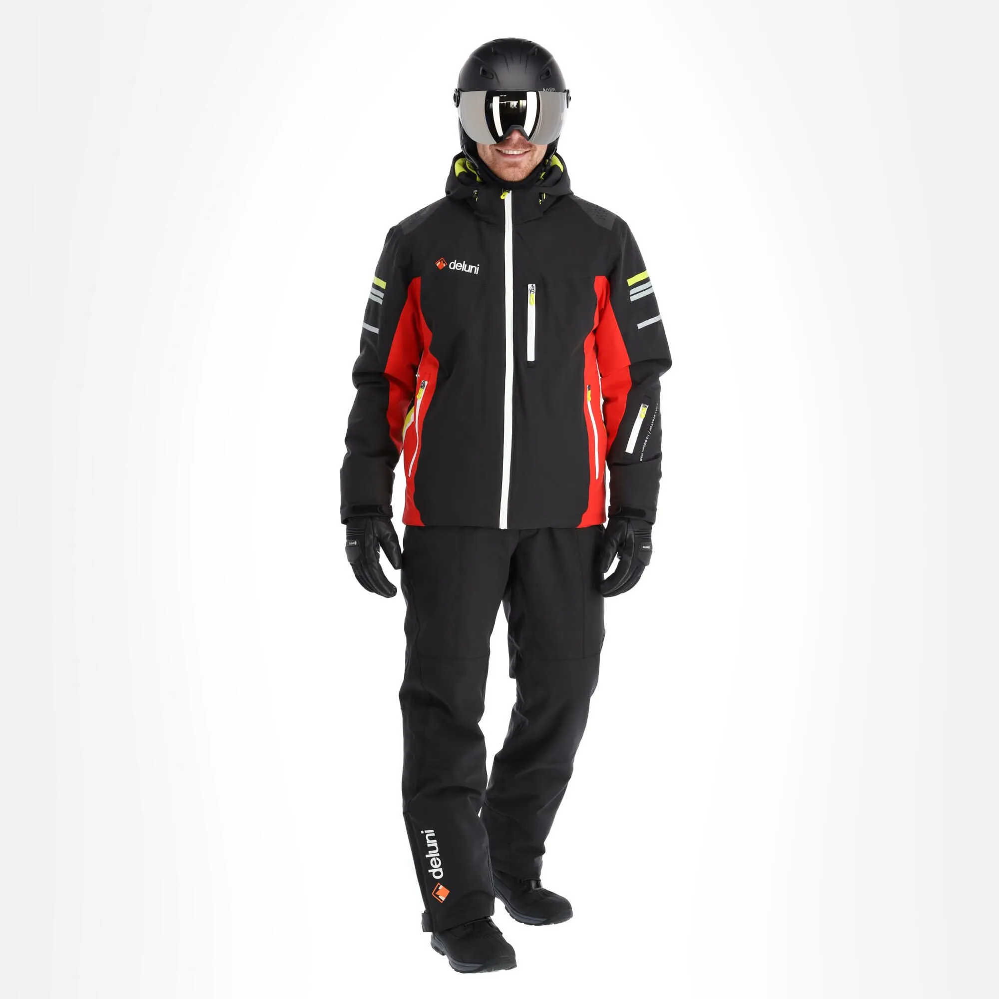 Deluni, Challenger 3 Skijacke Herren Rot/schwarz 3 Deluni, Challenger 3 Skijacke Herren Rot/schwarz