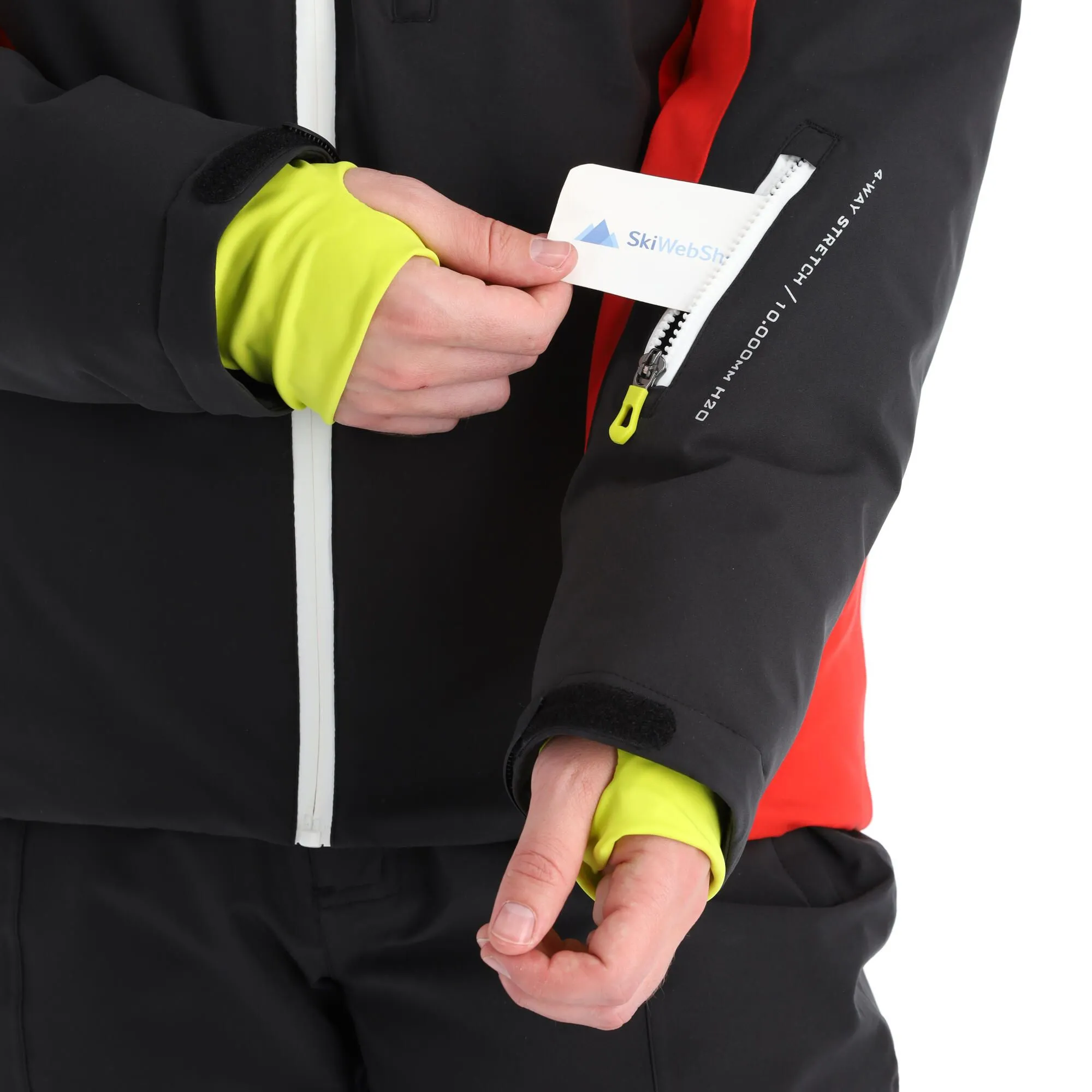 Deluni, Challenger 3 Skijacke Herren Rot/schwarz 11 Deluni, Challenger 3 Skijacke Herren Rot/schwarz – Bild 9