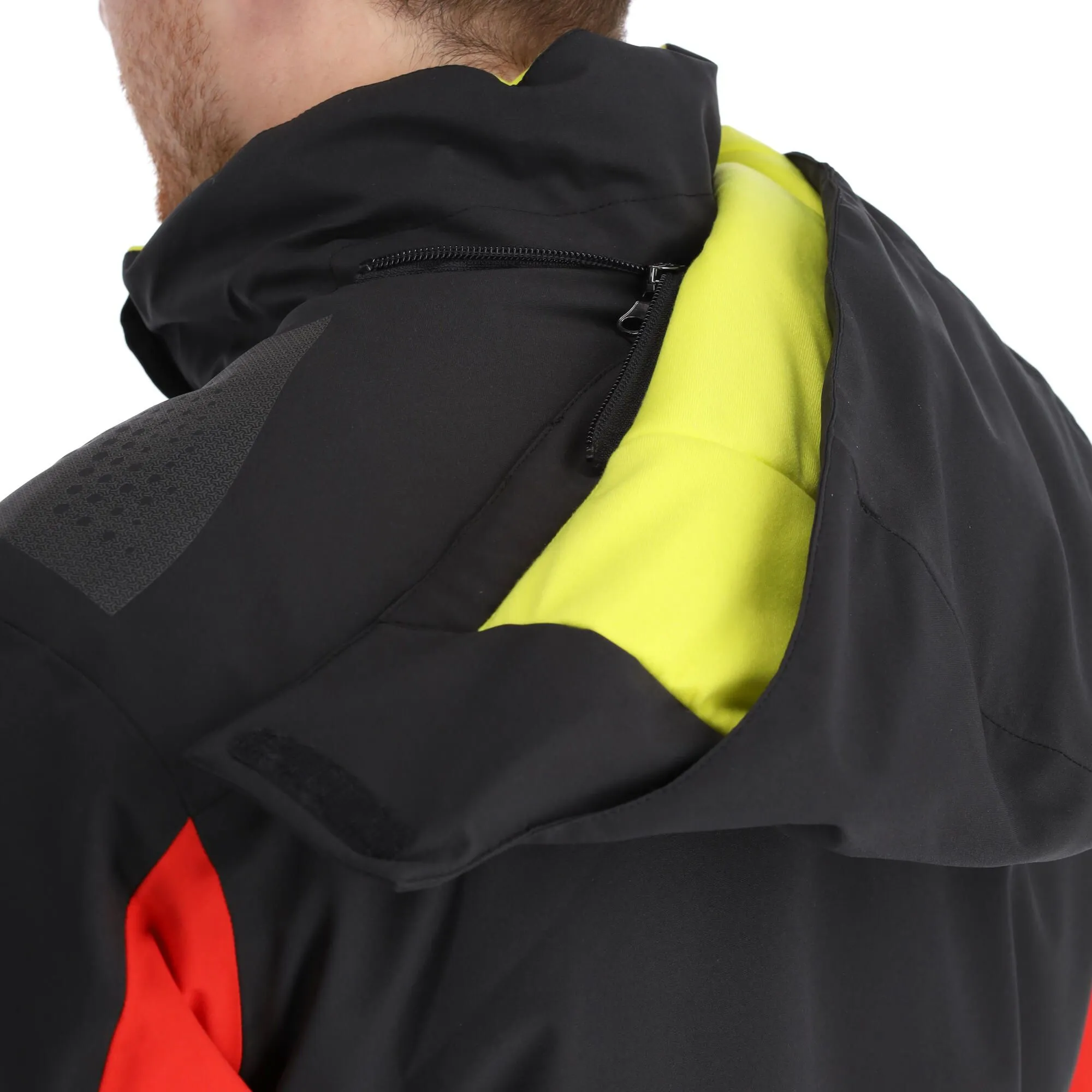 Deluni, Challenger 3 Skijacke Herren Rot/schwarz 12 Deluni, Challenger 3 Skijacke Herren Rot/schwarz – Bild 10