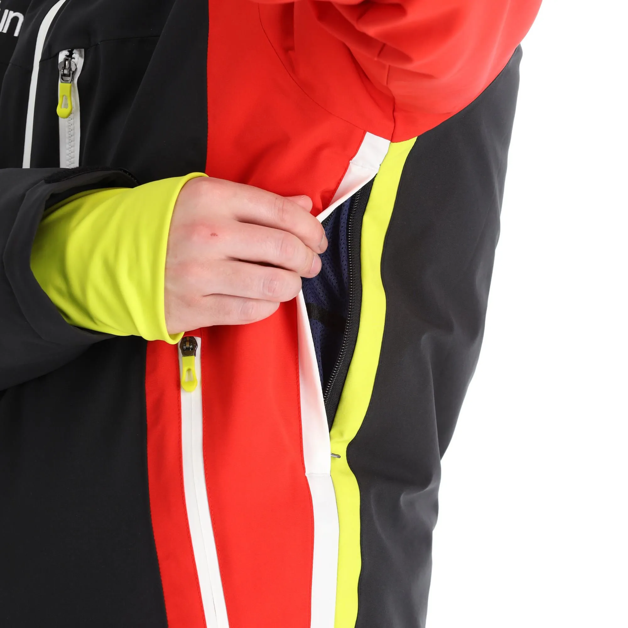 Deluni, Challenger 3 Skijacke Herren Rot/schwarz 14 Deluni, Challenger 3 Skijacke Herren Rot/schwarz – Bild 12