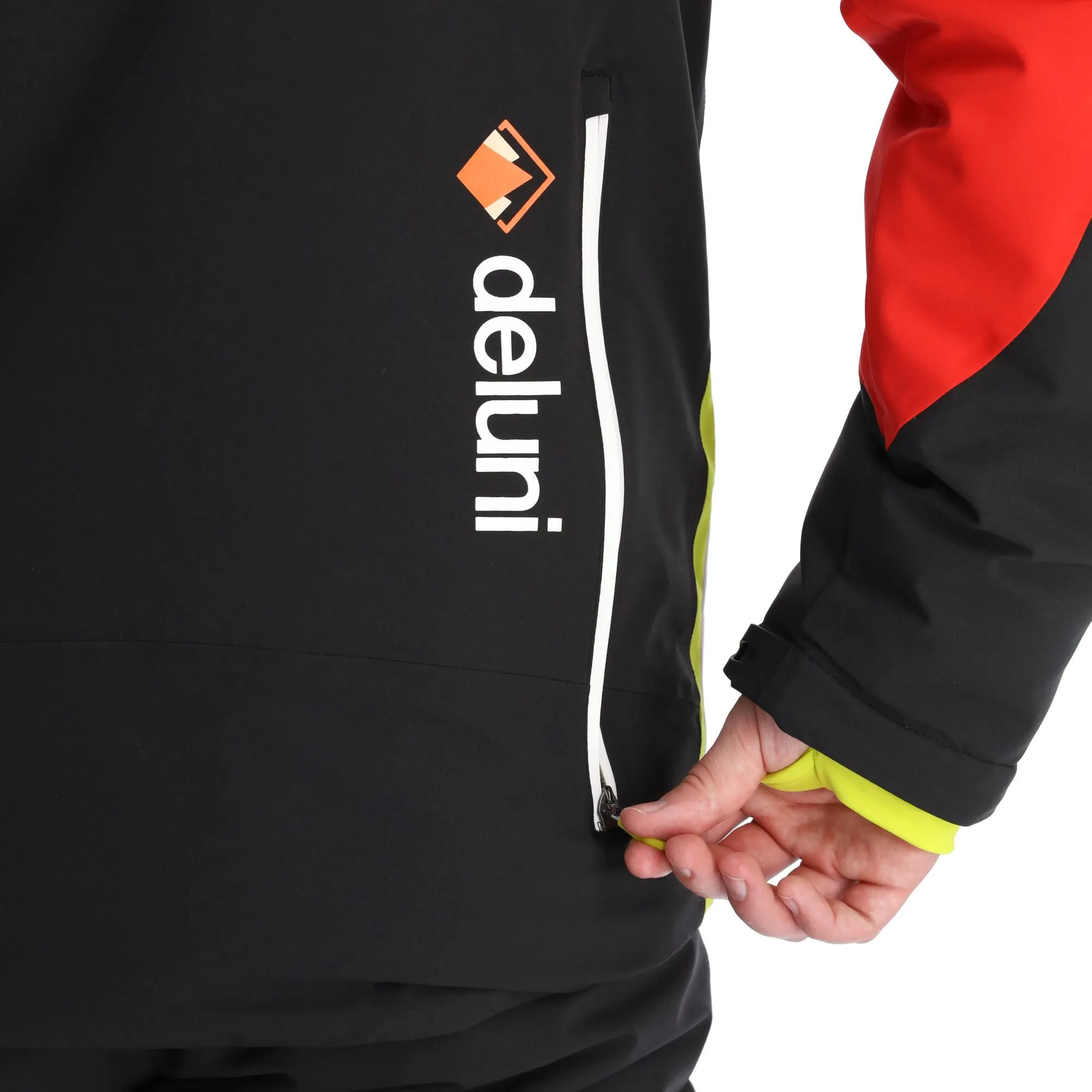 Deluni, Challenger 3 Skijacke Herren Rot/schwarz 16 Deluni, Challenger 3 Skijacke Herren Rot/schwarz – Bild 14