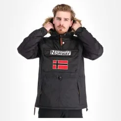 Geographical Norway, Barman Men 068 Bs2 Winter Anorak Herren Schwarz -Icepeak Geschaft aa19geow10a bi 04