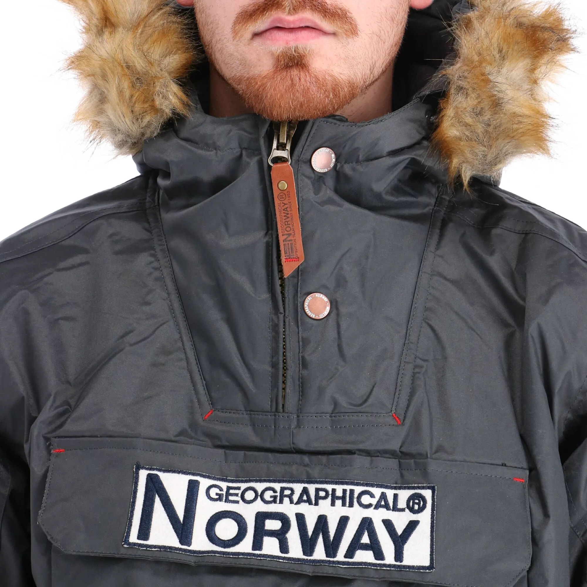 Geographical Norway, Barman Men 068 Bs2 Winter Anorak Herren Dark Grau 8 Geographical Norway, Barman Men 068 Bs2 Winter Anorak Herren Dark Grau – Bild 6