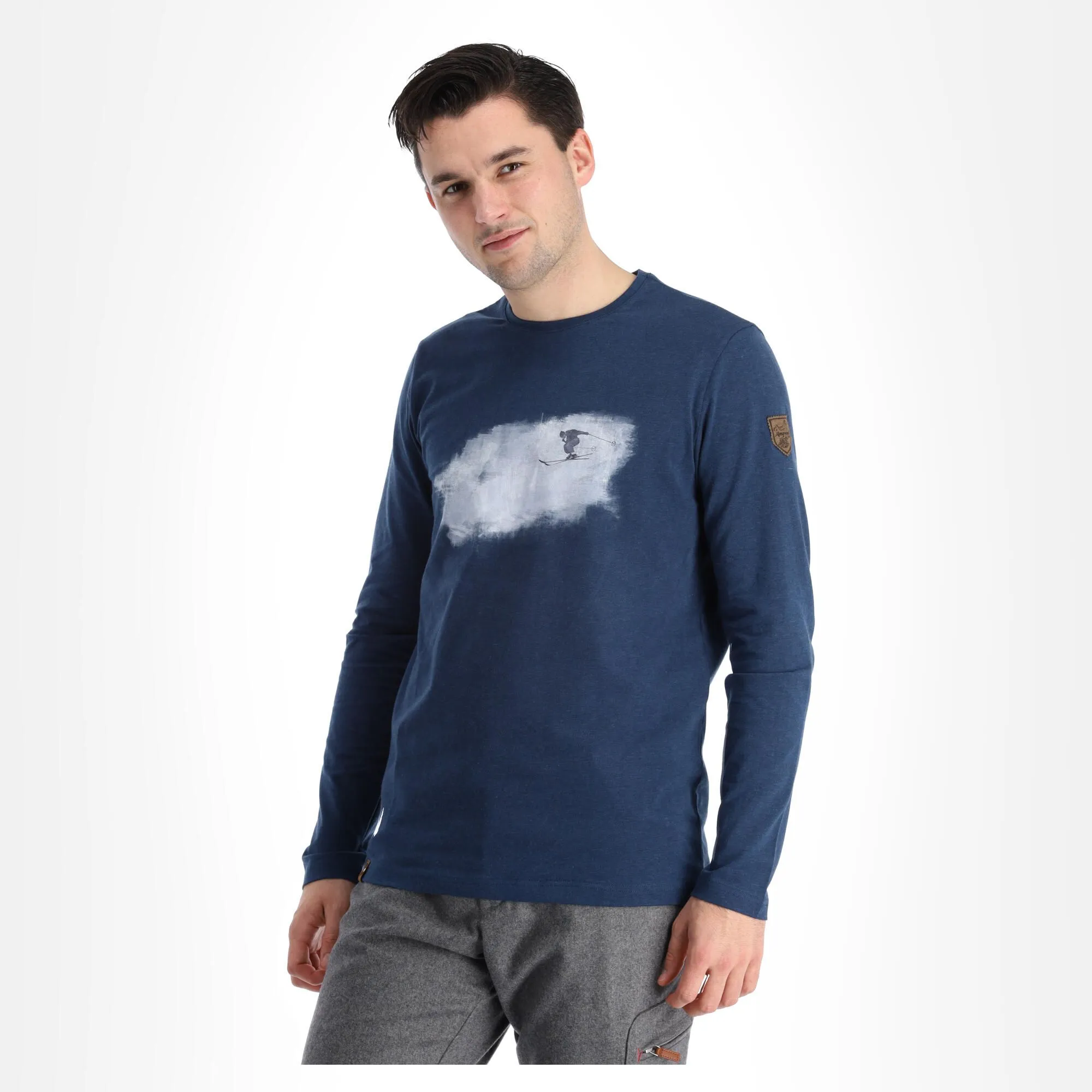 Almgwand, Seegatterlalm T-Shirt Herren Denim Blau 4 Almgwand, Seegatterlalm T-Shirt Herren Denim Blau – Bild 2