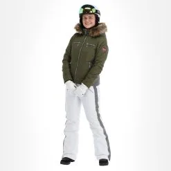 Almgwand, Stongerhohe Skijacke Damen Olive Grau, Grün