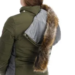 Almgwand, Stongerhohe Skijacke Damen Olive Grau, Grün -Icepeak Geschaft almgwand stongerhohe aa jas gevoerd dames olive grijs groen 22almgw117v3 BI 010