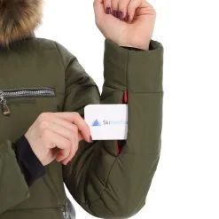 Almgwand, Stongerhohe Skijacke Damen Olive Grau, Grün -Icepeak Geschaft almgwand stongerhohe aa jas gevoerd dames olive grijs groen 22almgw117v3 BI 08