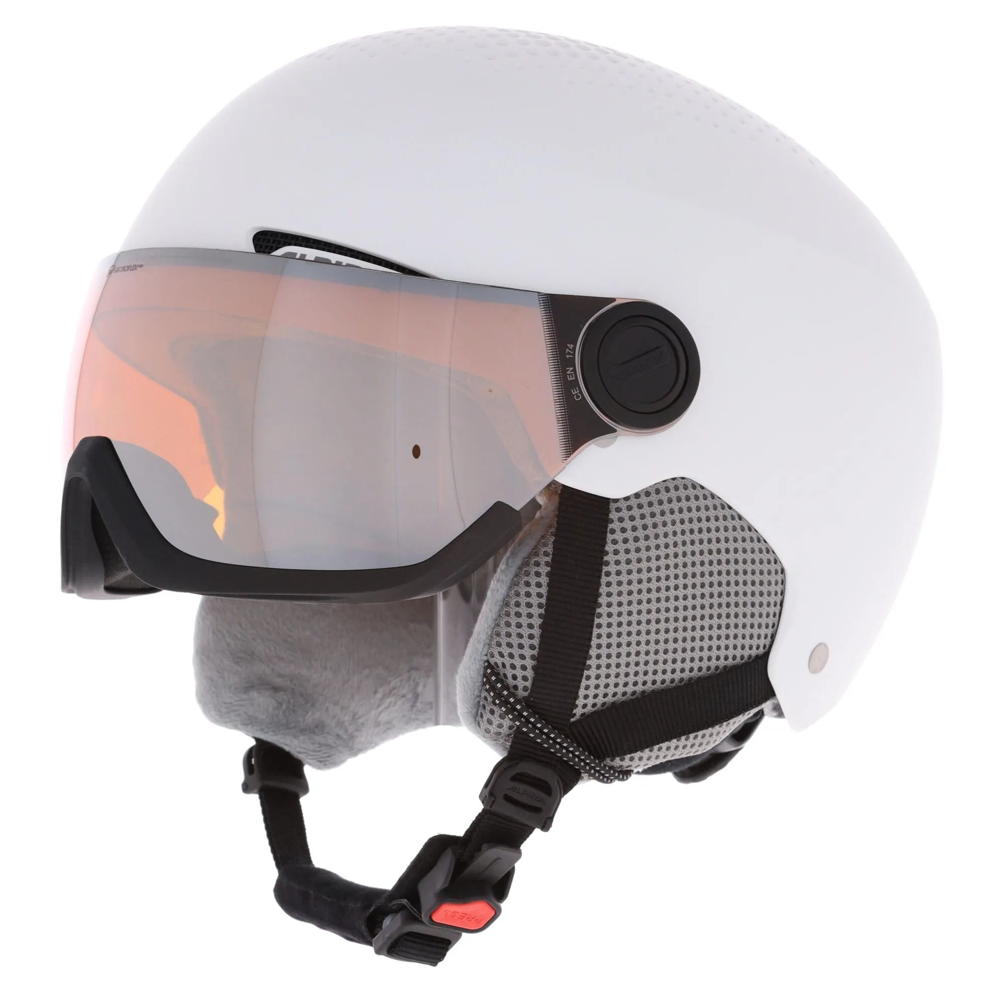 Alpina, Arber Visor Q Lite Skihelm Mit Visier Unisex Matt Weiß 3 Alpina, Arber Visor Q Lite Skihelm Mit Visier Unisex Matt Weiß