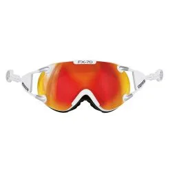 Casco, Fx70 Carbonic Visier Unisex Orange Mirror Weiß