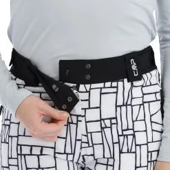 CMP, 31W0046 Skihose Damen Schwarz, Weiß -Icepeak Geschaft cmp 31w0046 ba skibroek gevoerd dames wit zwart 22cmpxx117v1 BI 05