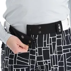 CMP, 31W0046 Skihose Damen Schwarz, Weiß -Icepeak Geschaft cmp 31w0046 ba skibroek gevoerd dames wit zwart 22cmpxx117v2 BI 05