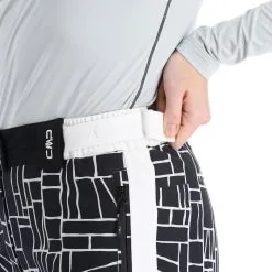 CMP, 31W0046 Skihose Damen Schwarz, Weiß -Icepeak Geschaft cmp 31w0046 ba skibroek gevoerd dames wit zwart 22cmpxx117v2 BI 06