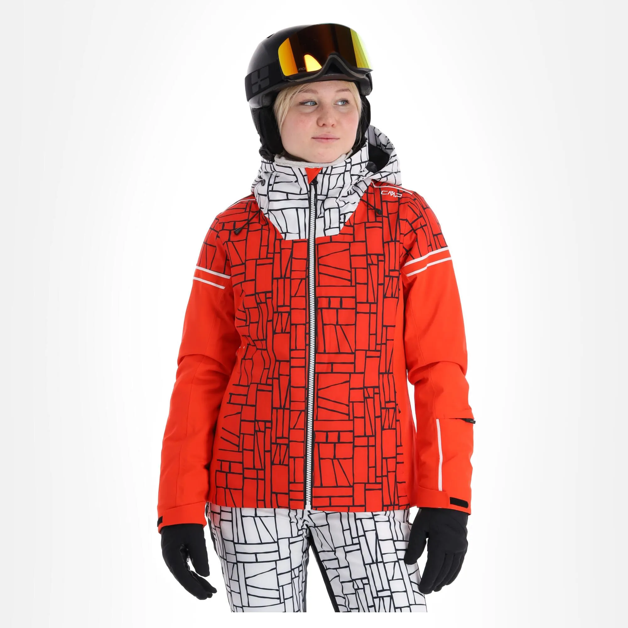 CMP, 31W0076 Skijacke Damen Grenadine Rot 4 CMP, 31W0076 Skijacke Damen Grenadine Rot – Bild 2