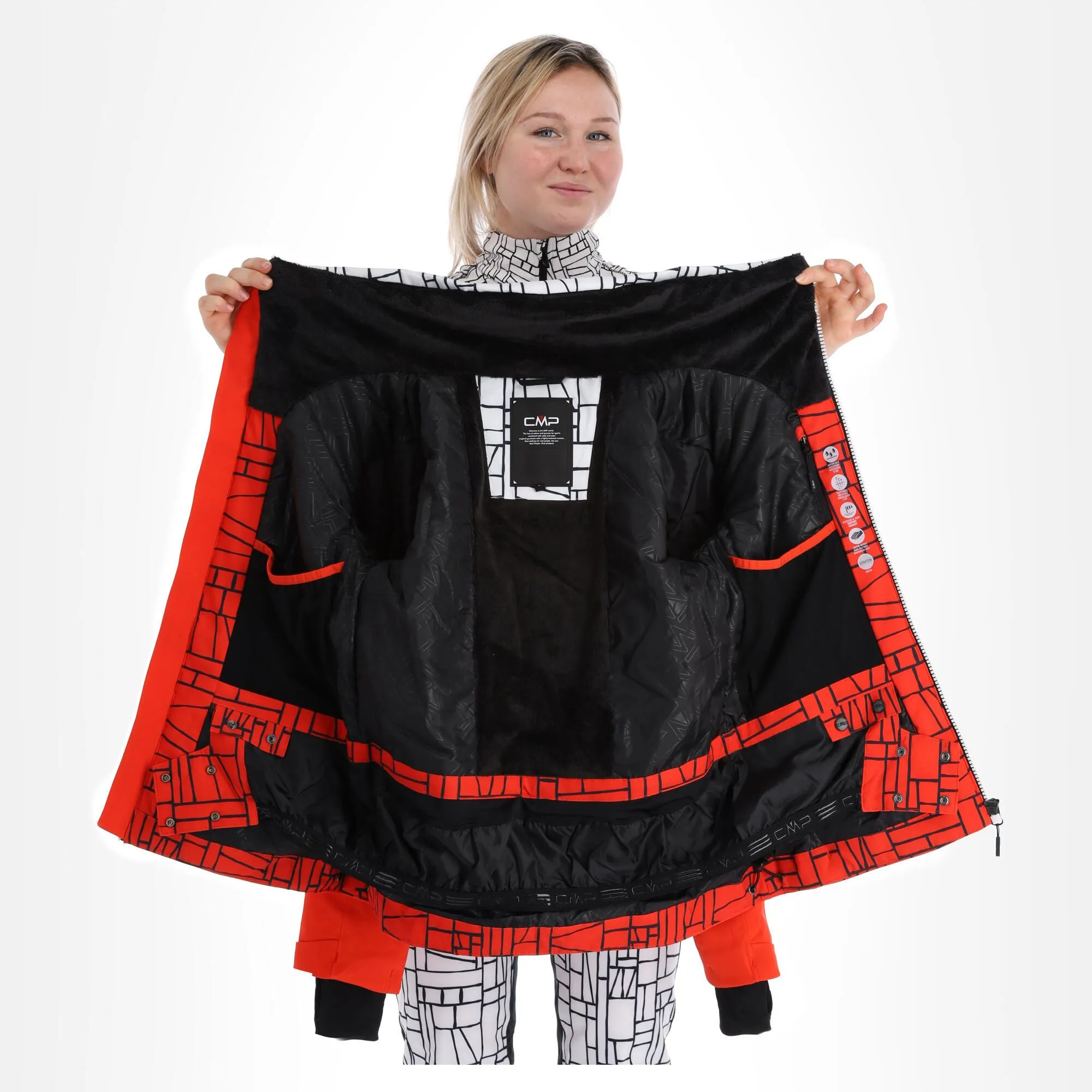 CMP, 31W0076 Skijacke Damen Grenadine Rot 8 CMP, 31W0076 Skijacke Damen Grenadine Rot – Bild 6