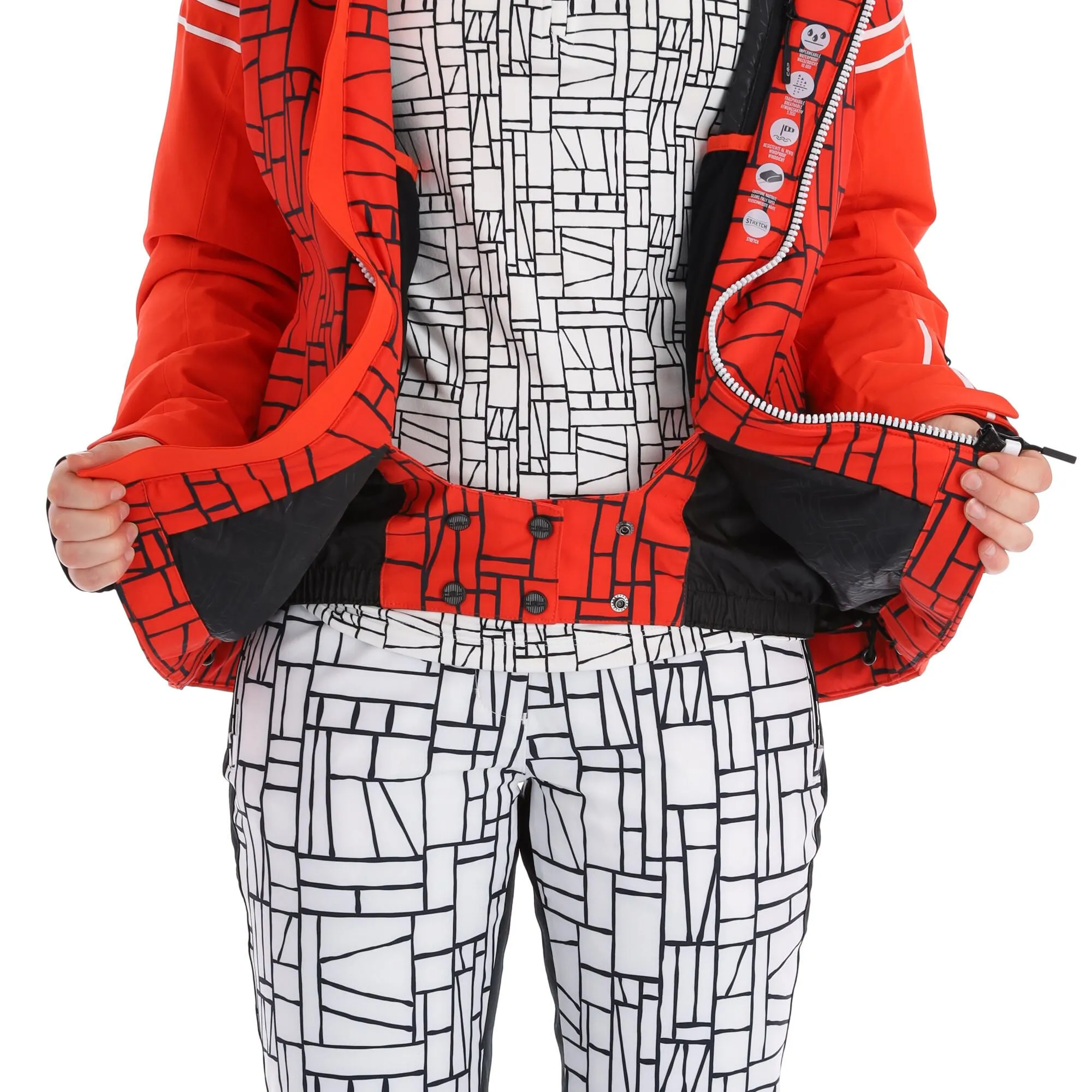 CMP, 31W0076 Skijacke Damen Grenadine Rot 11 CMP, 31W0076 Skijacke Damen Grenadine Rot – Bild 9