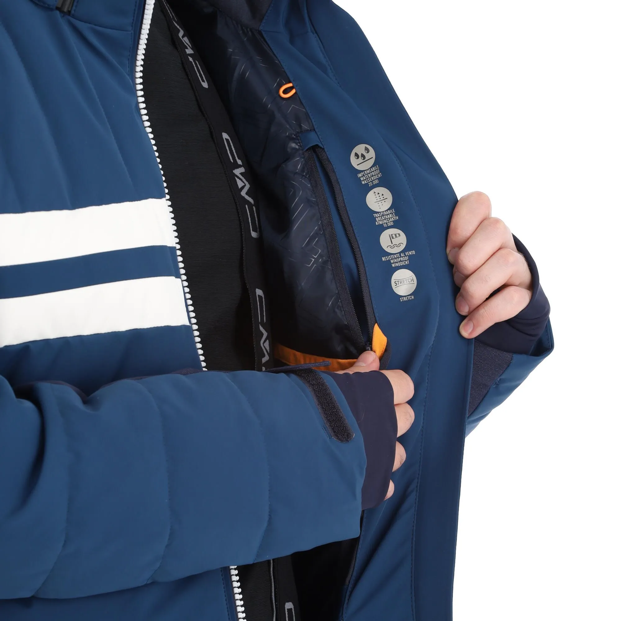 CMP, 31W0137 Skijacke Herren Marine Blau 14 CMP, 31W0137 Skijacke Herren Marine Blau – Bild 12