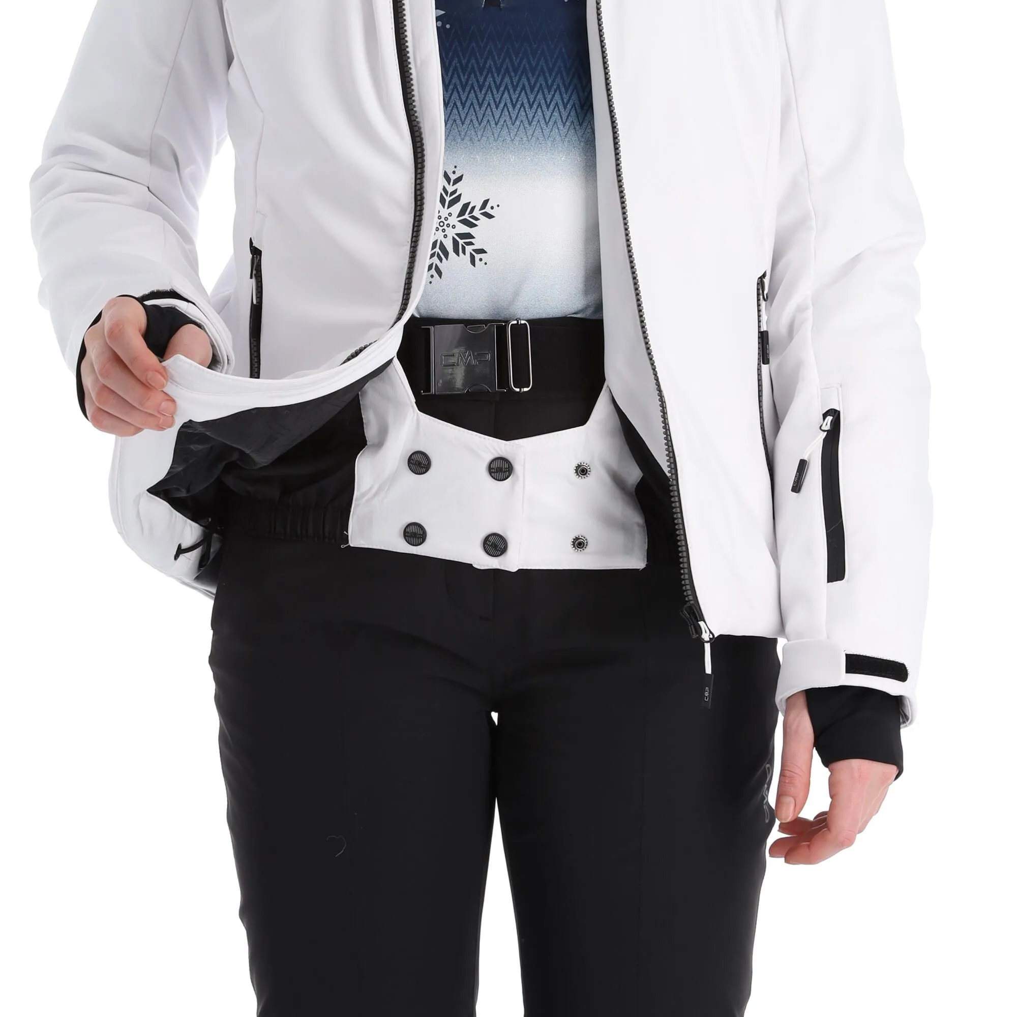 CMP, 31W0196F Skijacke Damen Weiß 11 CMP, 31W0196F Skijacke Damen Weiß – Bild 9