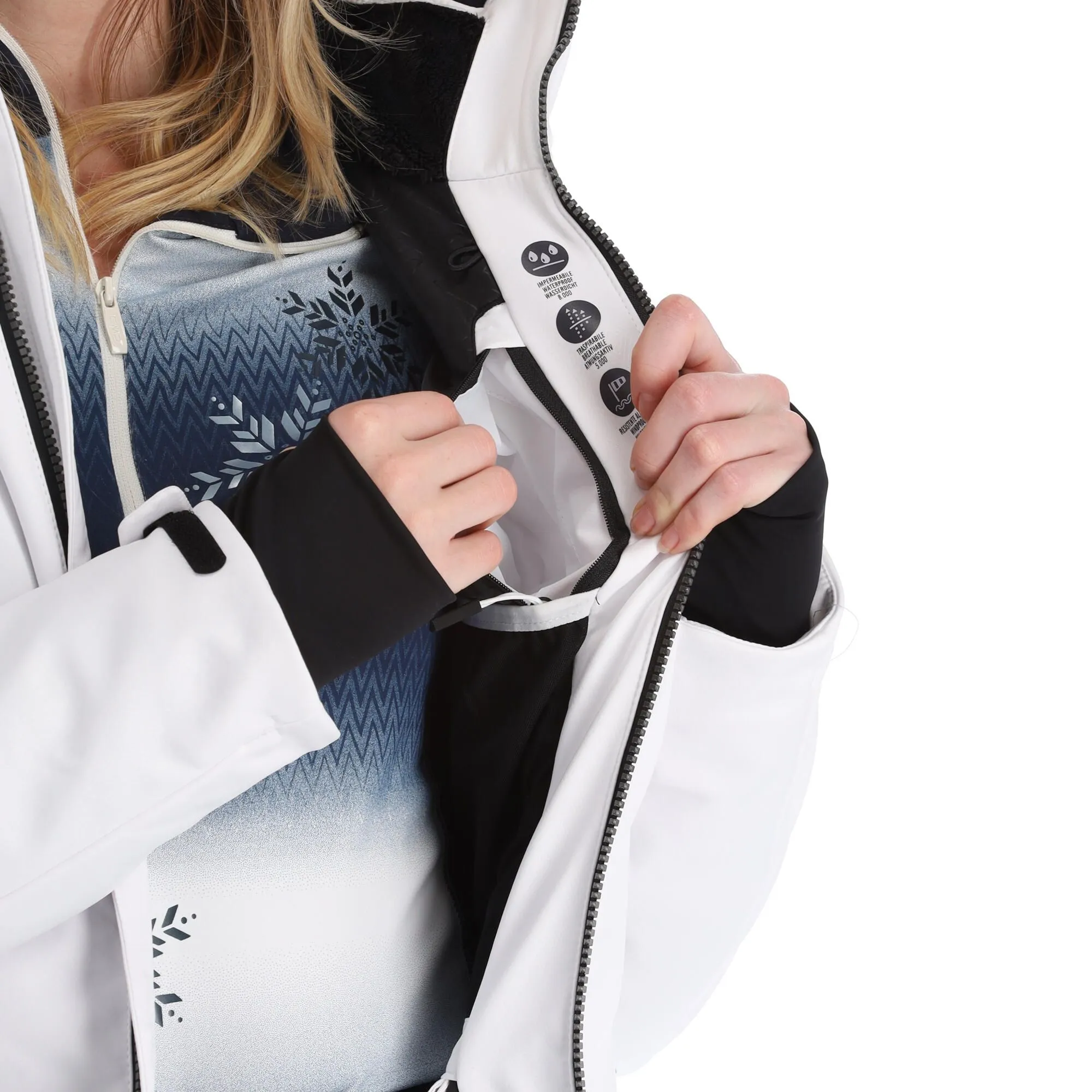 CMP, 31W0196F Skijacke Damen Weiß 14 CMP, 31W0196F Skijacke Damen Weiß – Bild 12