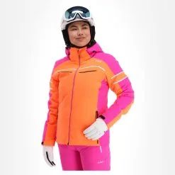 CMP, 31W0216 Skijacke Damen Flamingo Fluo Orange -Icepeak Geschaft cmp 31w0216 aa jas gevoerd dames flamingo fluo oranje 22cmpxx125v5 BI 02