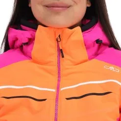 CMP, 31W0216 Skijacke Damen Flamingo Fluo Orange -Icepeak Geschaft cmp 31w0216 aa jas gevoerd dames flamingo fluo oranje 22cmpxx125v5 BI 07