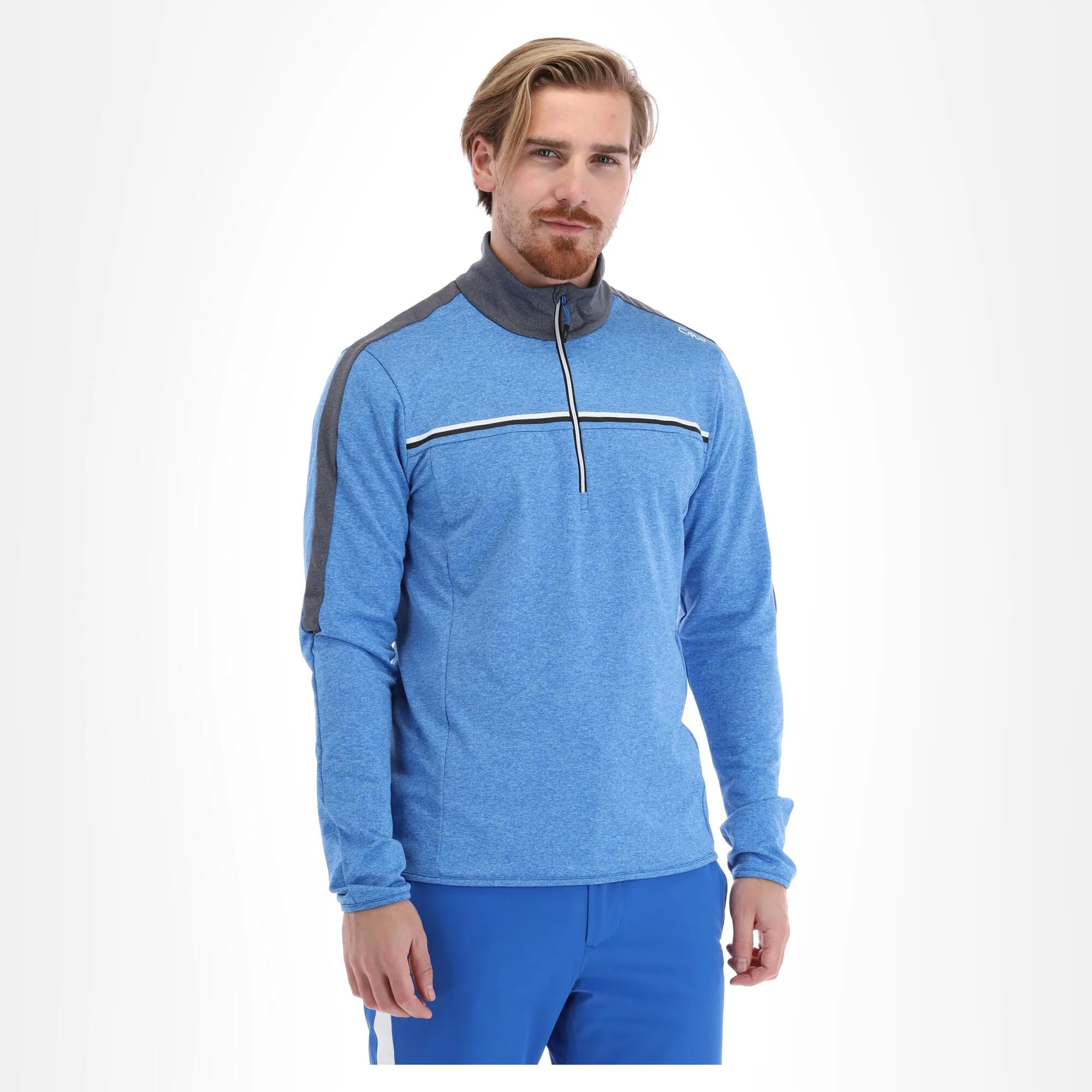 CMP, 32L0197 Pullover Herren Melange Royal Blau 4 CMP, 32L0197 Pullover Herren Melange Royal Blau – Bild 2