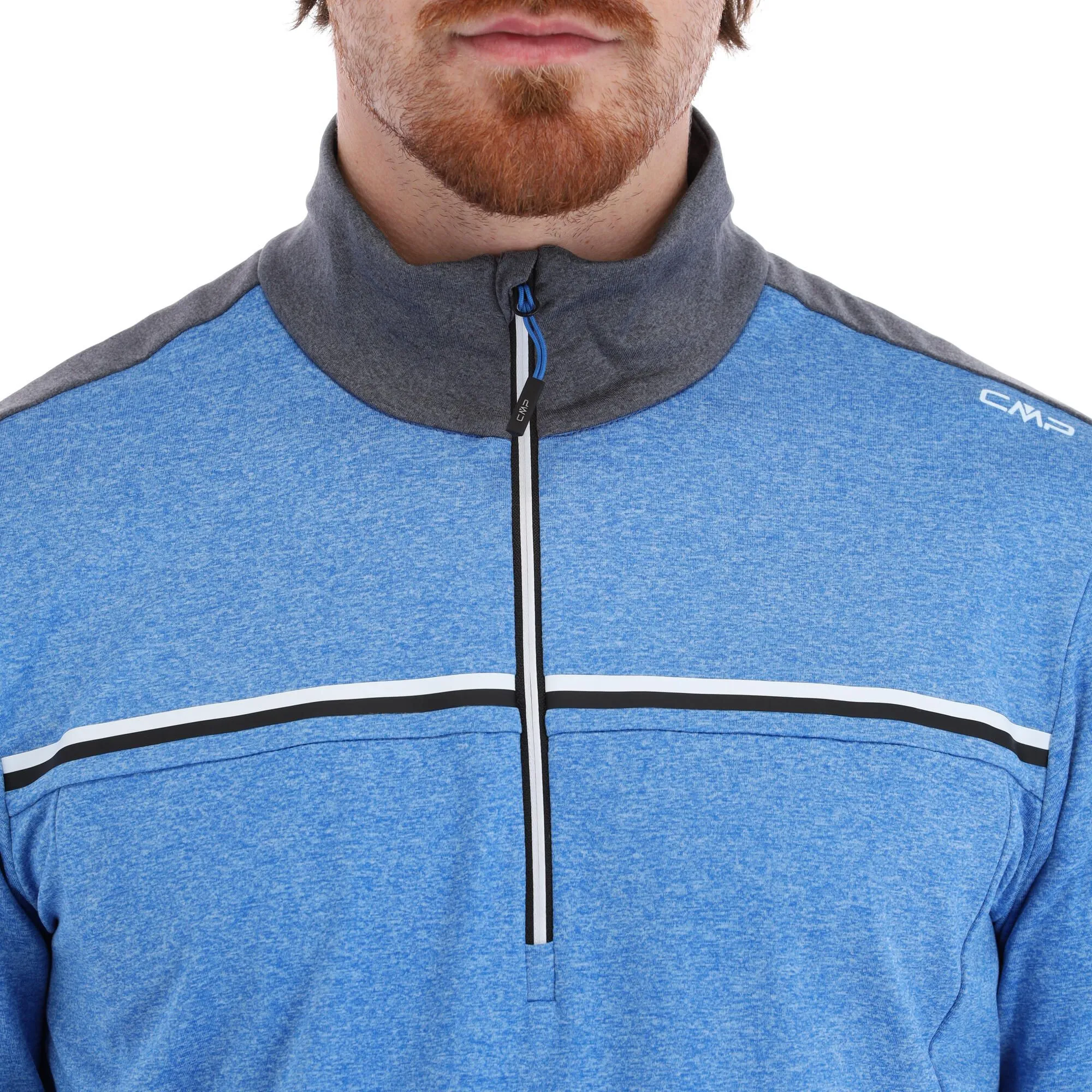 CMP, 32L0197 Pullover Herren Melange Royal Blau 7 CMP, 32L0197 Pullover Herren Melange Royal Blau – Bild 5