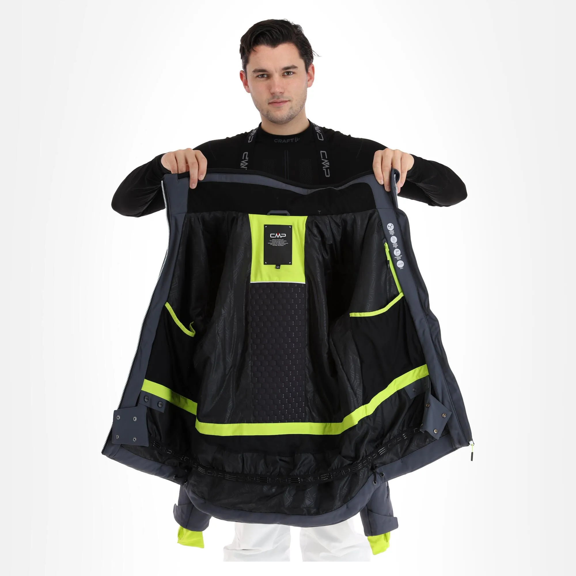 CMP, 32W0157 Skijacke Herren Titanio Grau 8 CMP, 32W0157 Skijacke Herren Titanio Grau – Bild 6