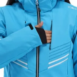 CMP, 32W0226 Skijacke Damen Turquioise Blau -Icepeak Geschaft cmp 32w0226 aa jas gevoerd dames turquioise blauw 22cmpxx143v1 BI 11