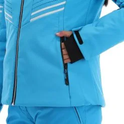 CMP, 32W0226 Skijacke Damen Turquioise Blau -Icepeak Geschaft cmp 32w0226 aa jas gevoerd dames turquioise blauw 22cmpxx143v1 BI 12