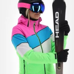 CMP, 32W0236 Skijacke Damen Apple Fluo Grün -Icepeak Geschaft cmp 32w0236 aa jas gevoerd dames apple fluo groen 22cmpxx144v3 BI 05
