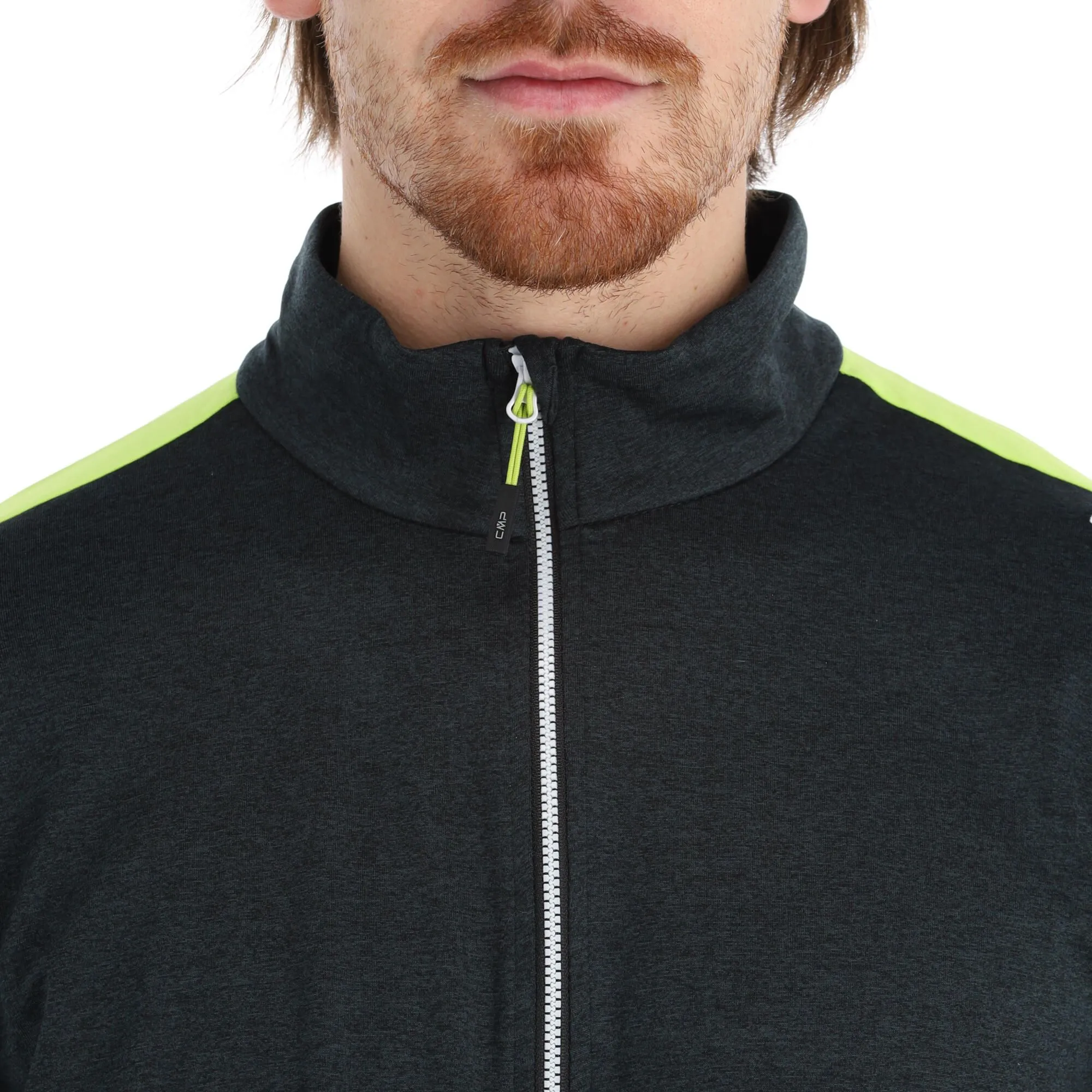 CMP, 39L2577 Pullover Herren Acid Melange Grün, Schwarz 7 CMP, 39L2577 Pullover Herren Acid Melange Grün, Schwarz – Bild 5