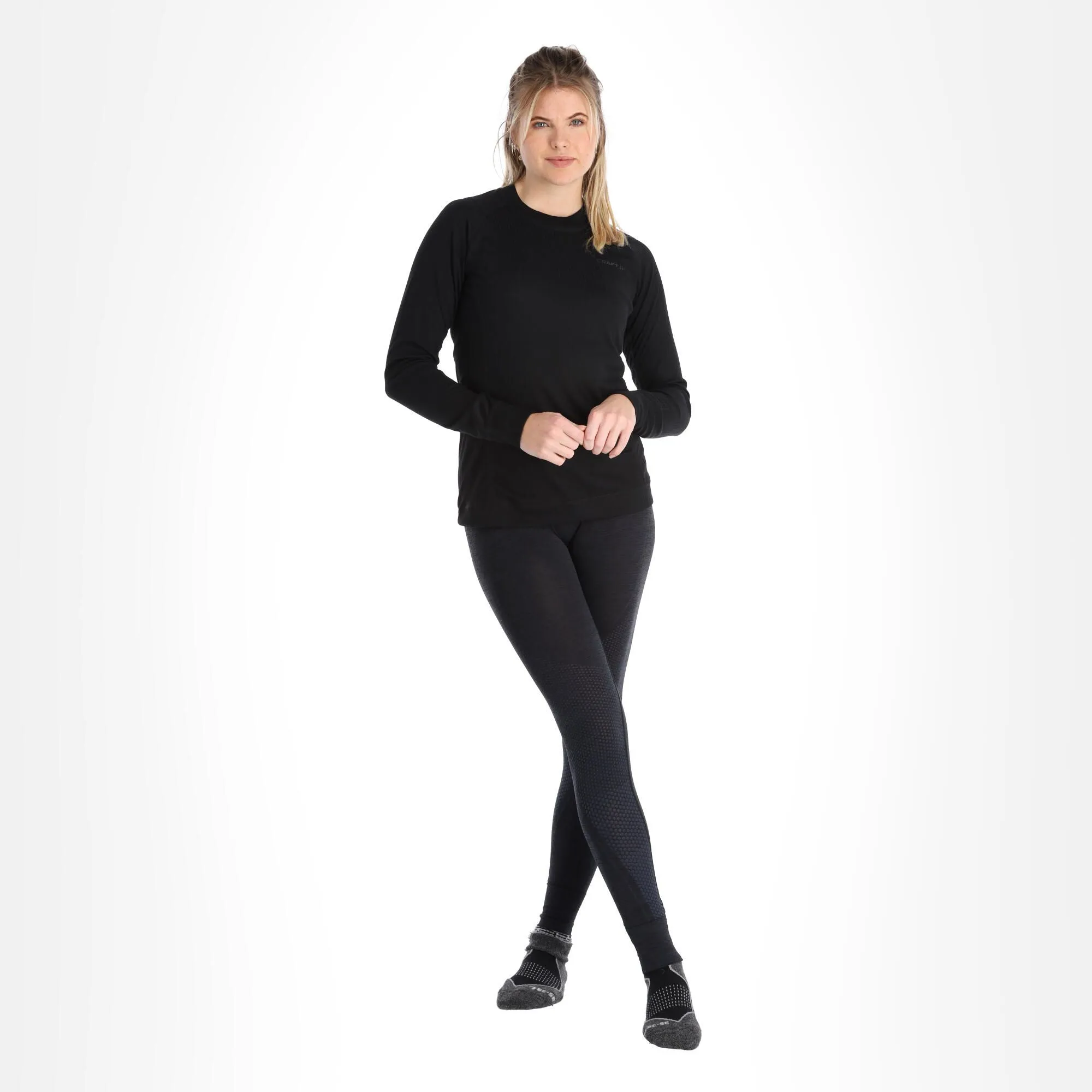 Craft, Core 2-Pack Baselayer Tops Thermoshirt Damen Flow Blau, Schwarz 5 Craft, Core 2-Pack Baselayer Tops Thermoshirt Damen Flow Blau, Schwarz – Bild 3