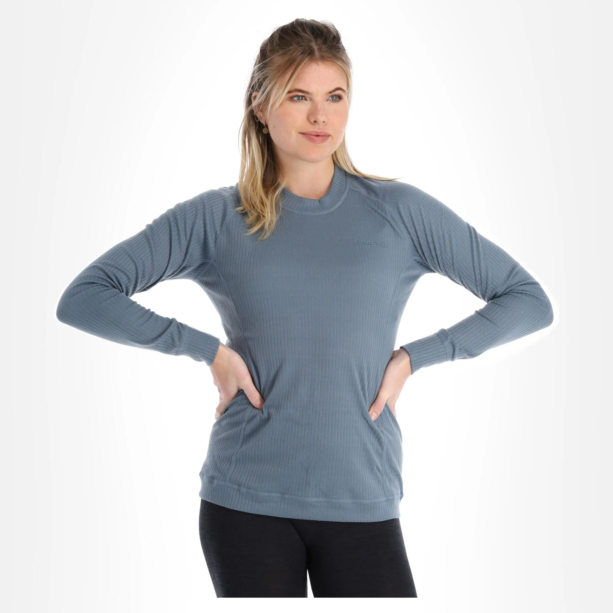 Craft, Core 2-Pack Baselayer Tops Thermoshirt Damen Flow Blau, Schwarz 6 Craft, Core 2-Pack Baselayer Tops Thermoshirt Damen Flow Blau, Schwarz – Bild 4